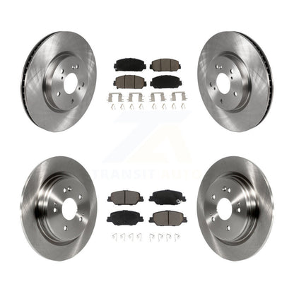 Disc Brake Rotors And Ceramic Pads Front Rear Kit For Honda CR-V