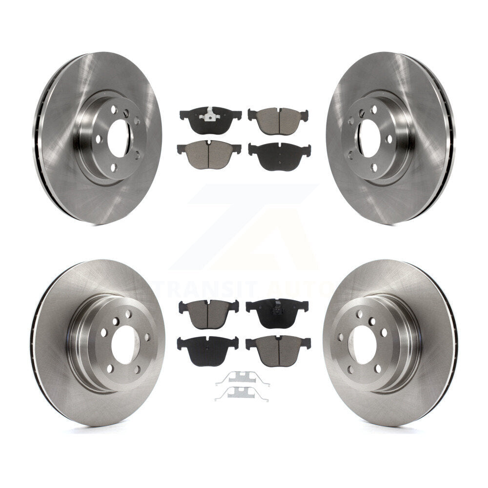 Disc Brake Rotors And Ceramic Pads Front Rear Kit For BMW X5 X6