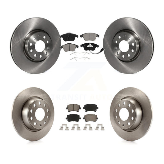 Brake Rotor And Ceramic Pad Front Rear Kit For Volkswagen Tiguan Audi Q3 Quattro