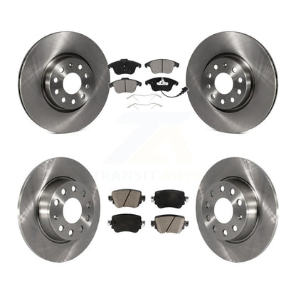 Disc Brake Rotors And Ceramic Pads Front Rear Kit For Volkswagen Passat