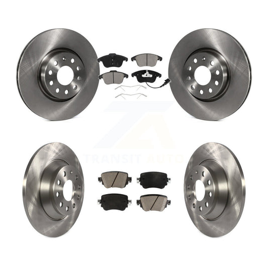 Disc Brake Rotors And Ceramic Pads Front Rear Kit For 2016-2018 Audi Q3 Quattro