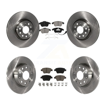 Disc Brake Rotors And Ceramic Pad Front Rear Kit For 2012-2014 Volkswagen Passat