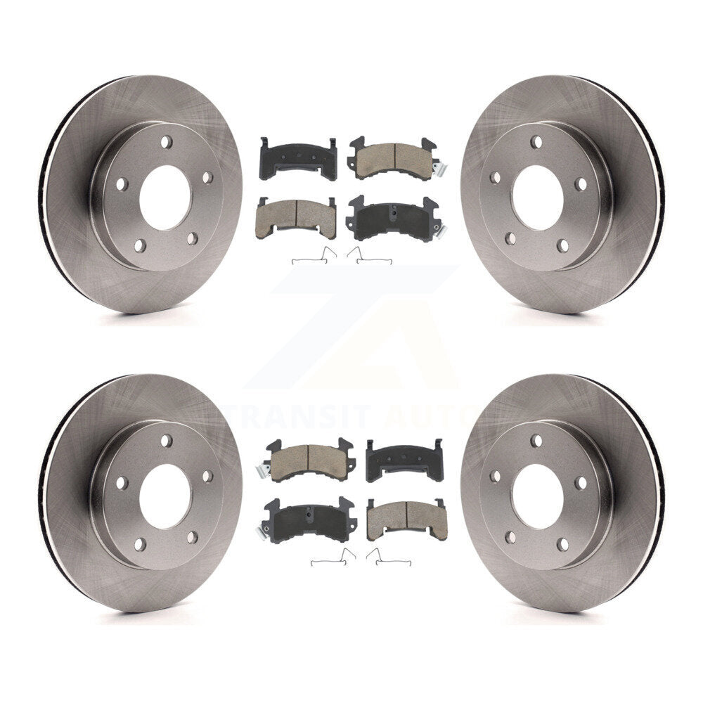 Disc Brake Rotors Ceramic Pad Front Rear Kit For Cadillac Eldorado Buick Riviera