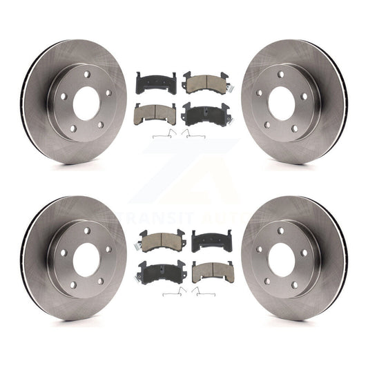 Disc Brake Rotors Ceramic Pad Front Rear Kit For Cadillac Eldorado Buick Riviera