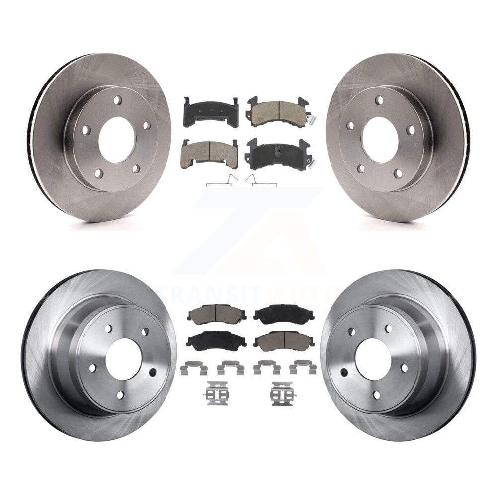 Brake Rotor And Ceramic Pad Front Rear Kit For 1997 Chevrolet S10 GMC Sonoma 4WD