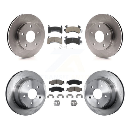 Brake Rotor And Ceramic Pad Front Rear Kit For 1997 Chevrolet S10 GMC Sonoma 4WD