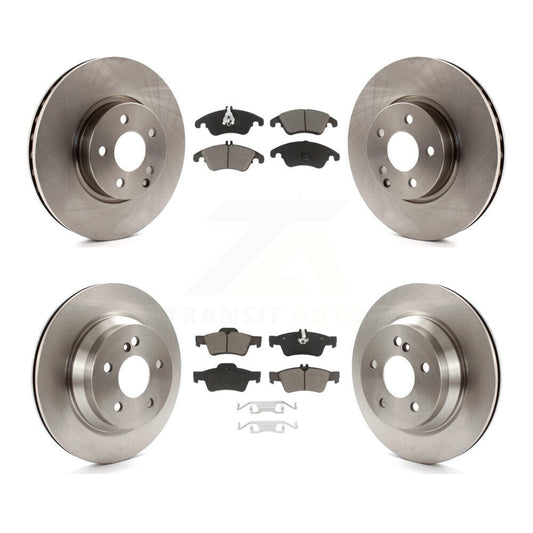 Disc Brake Rotors And Ceramic Pads Front Rear Kit For Mercedes-Benz E350 E400