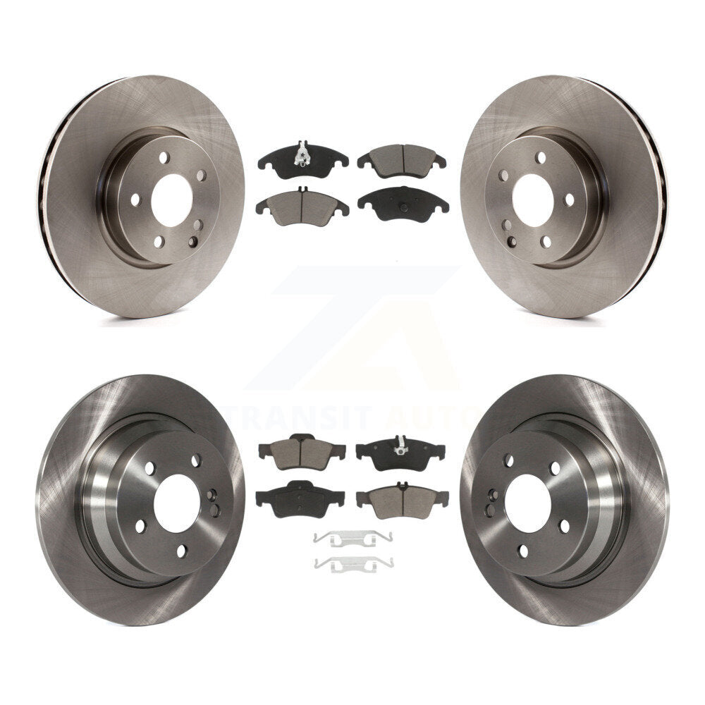 Disc Brake Rotors And Ceramic Pads Front Rear Kit For Mercedes-Benz E250