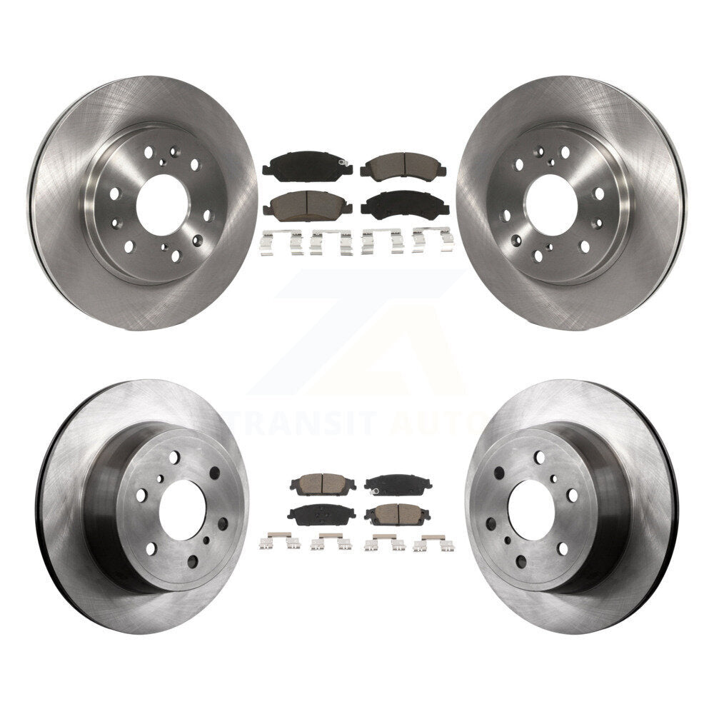 Brake Rotor & Ceramic Pad Front Rear Kit For GMC Chevrolet Sierra 1500 Silverado