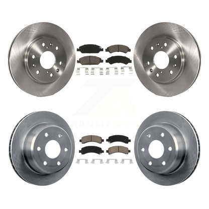 Brake Rotor And Ceramic Pad Front Rear Kit For Chevrolet Express 1500 GMC Savana