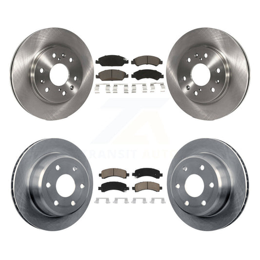 Brake Rotor And Ceramic Pad Front Rear Kit For Chevrolet Express 1500 GMC Savana
