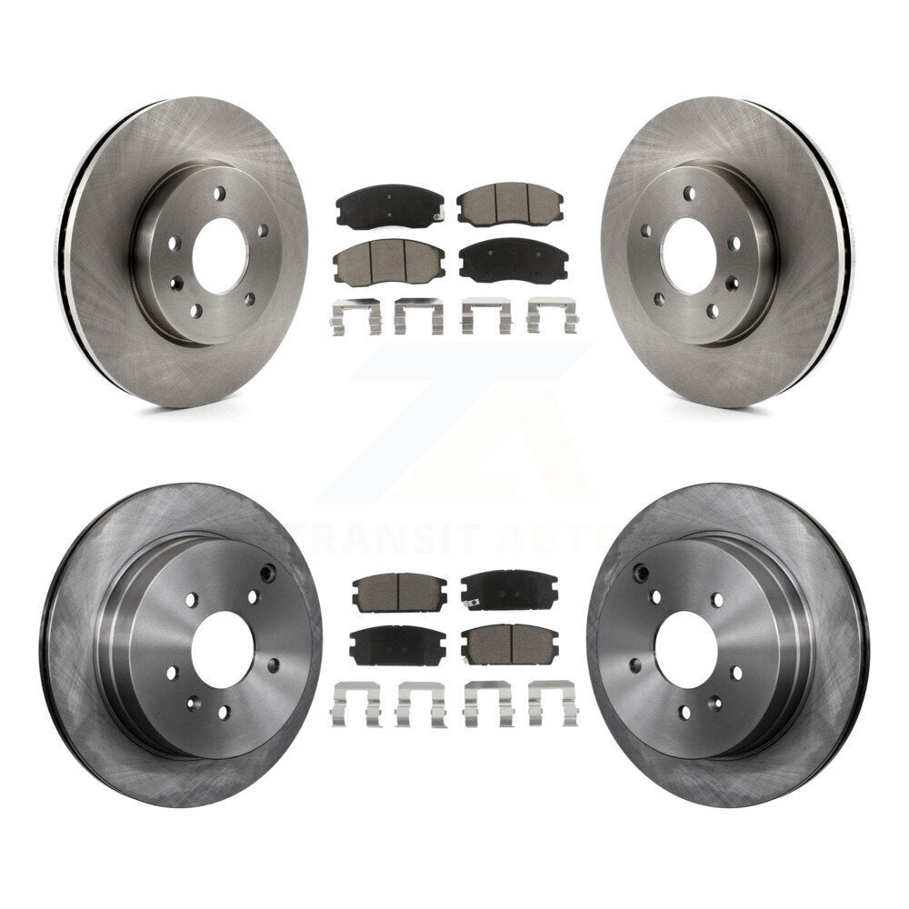 Brake Rotor Ceramic Pad Front Rear Kit For Chevrolet Equinox Pontiac Torrent Vue
