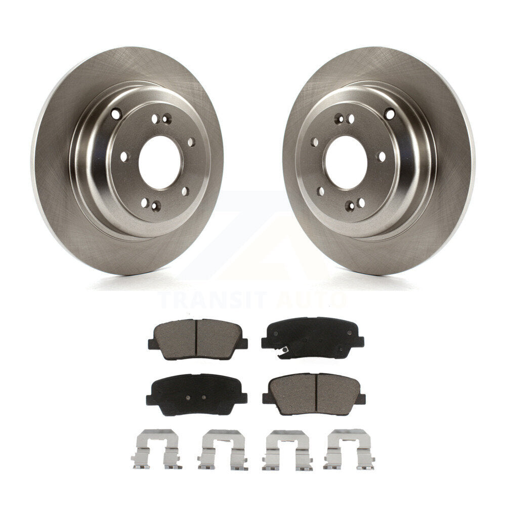 Disc Brake Rotors And Ceramic Pads Rear Kit For Hyundai Genesis Coupe