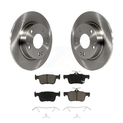 Disc Brake Rotors And Ceramic Pads Rear Kit For Honda Civic