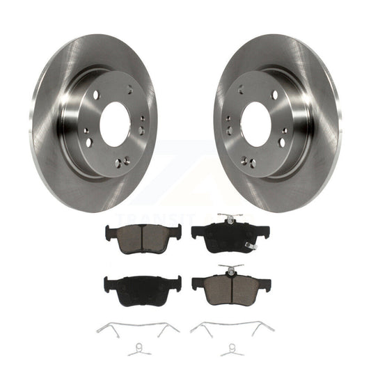 Disc Brake Rotors And Ceramic Pads Rear Kit For Honda Civic