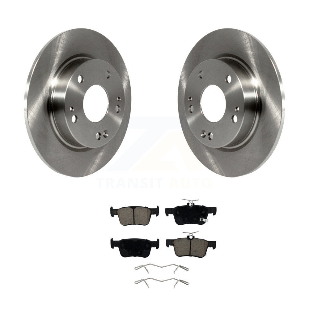 Disc Brake Rotors And Ceramic Pads Rear Kit For Honda Civic Insight