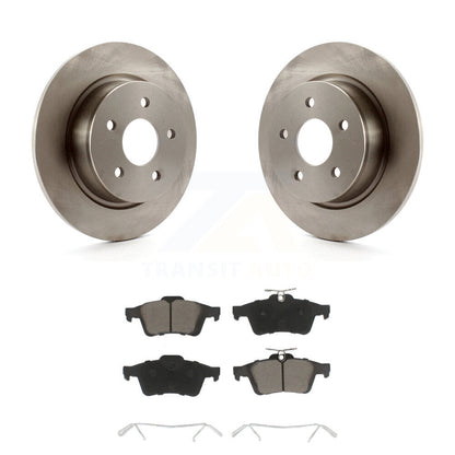 Disc Brake Rotors And Ceramic Pad Rear Kit For Ford Escape Transit Connect C-Max