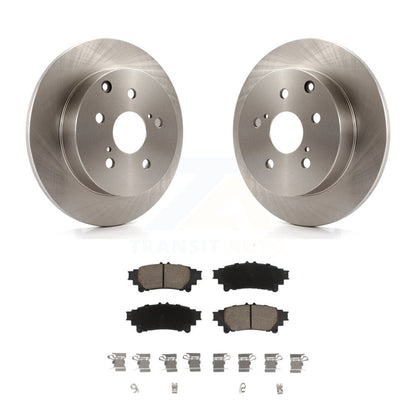 Disc Brake Rotors And Ceramic Pads Rear Kit For Toyota Prius V Mirai