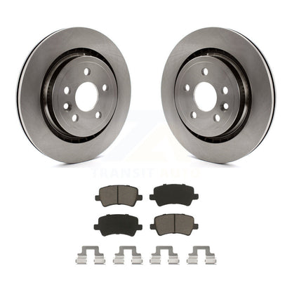 Disc Brake Rotors And Ceramic Pads Rear Kit For Volvo XC70 S60 V60 S80 V70