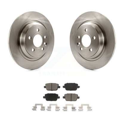 Brake Rotor Ceramic Pad Rear Kit For 08-11 Volvo S80 With Electric Parking