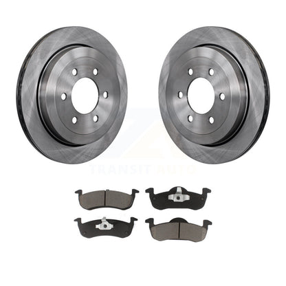 Brake Rotor Ceramic Pad Rear Kit For 2007-2017 Ford Expedition Lincoln Navigator