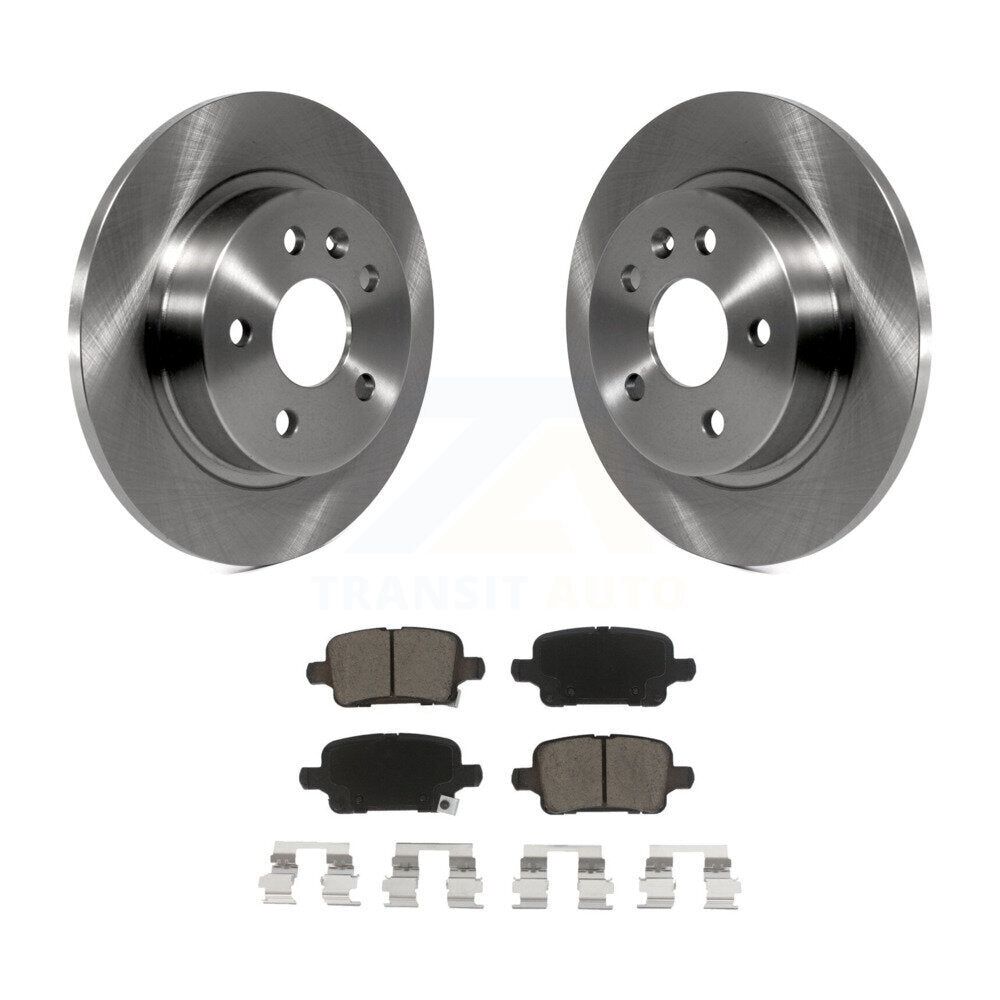 Disc Brake Rotors And Ceramic Pads Rear Kit For Chevrolet Cruze