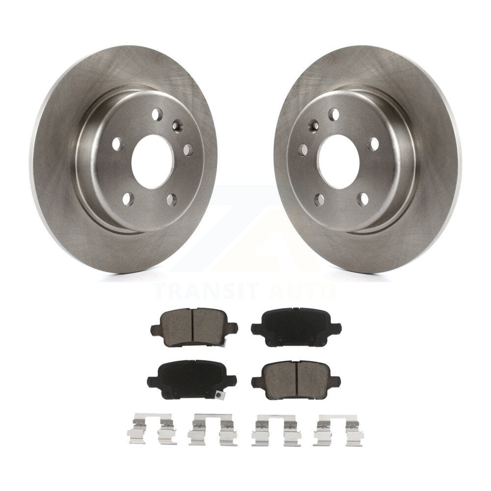 Disc Brake Rotors And Ceramic Pads Rear Kit For Chevrolet Cruze Bolt EV Volt EUV