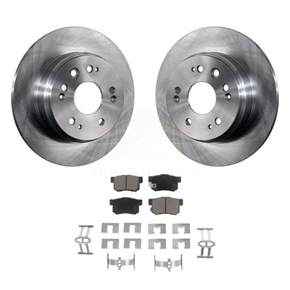 Disc Brake Rotors And Ceramic Pads Rear Kit For 2002-2004 Honda CR-V
