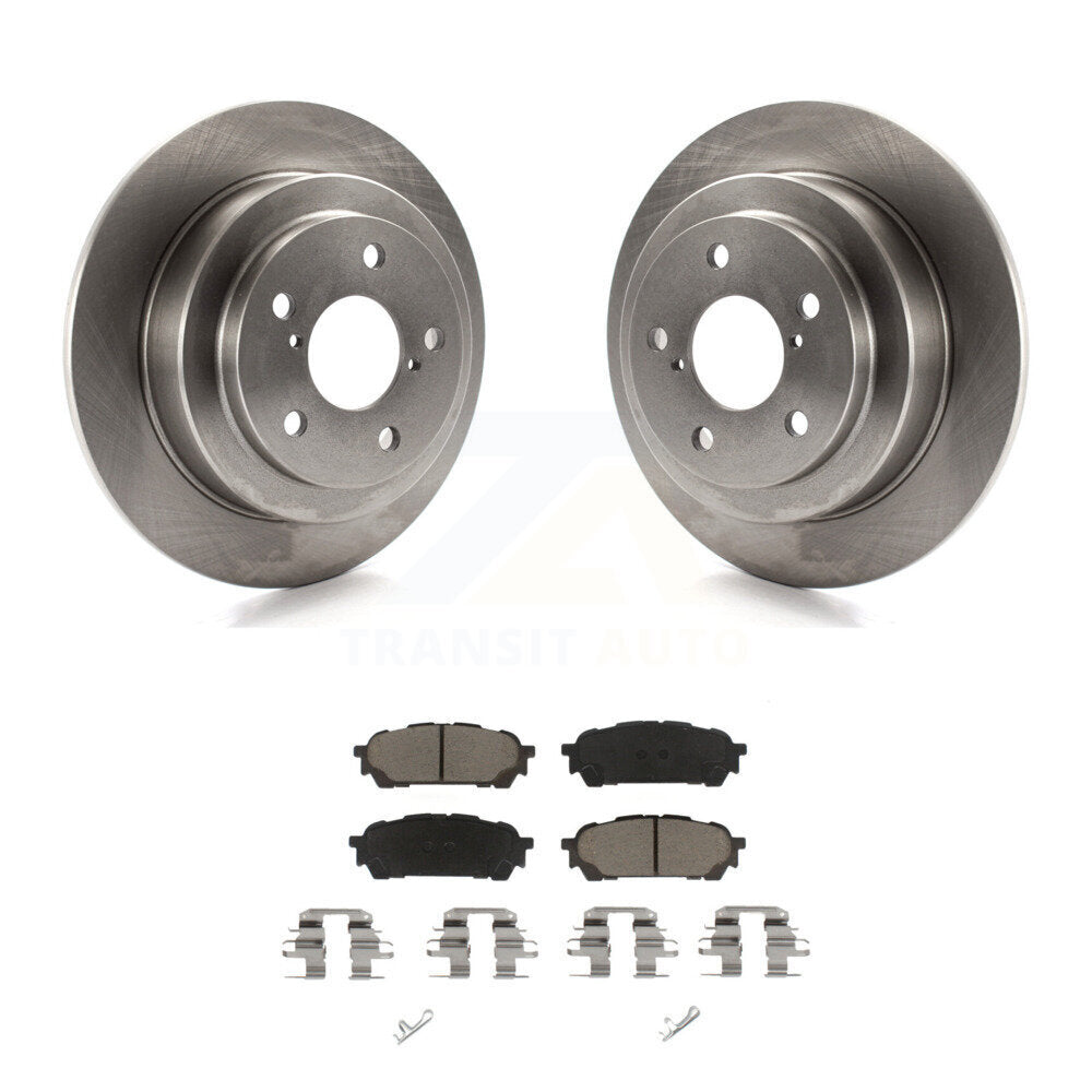 Disc Brake Rotors And Ceramic Pad Rear Kit For Subaru Impreza Forester Saab 9-2X