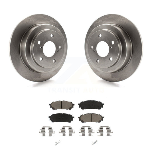Disc Brake Rotors And Ceramic Pad Rear Kit For Subaru Impreza Forester Saab 9-2X