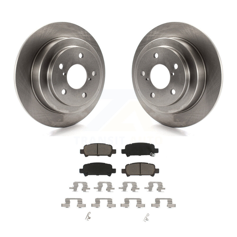 Disc Brake Rotors And Ceramic Pads Rear Kit For Subaru Forester Impreza