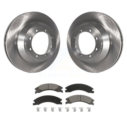 Brake Rotor & Ceramic Pad Rear Kit For 09-10 Ford E-450 Super Duty DIESEL engine