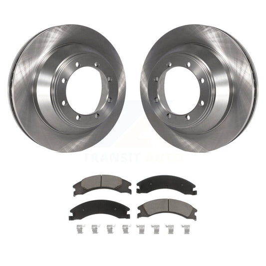 Brake Rotor & Ceramic Pad Rear Kit For 09-10 Ford E-450 Super Duty DIESEL engine
