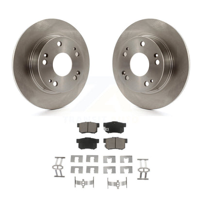 Disc Brake Rotors And Ceramic Pads Rear Kit For Honda Accord Acura TSX