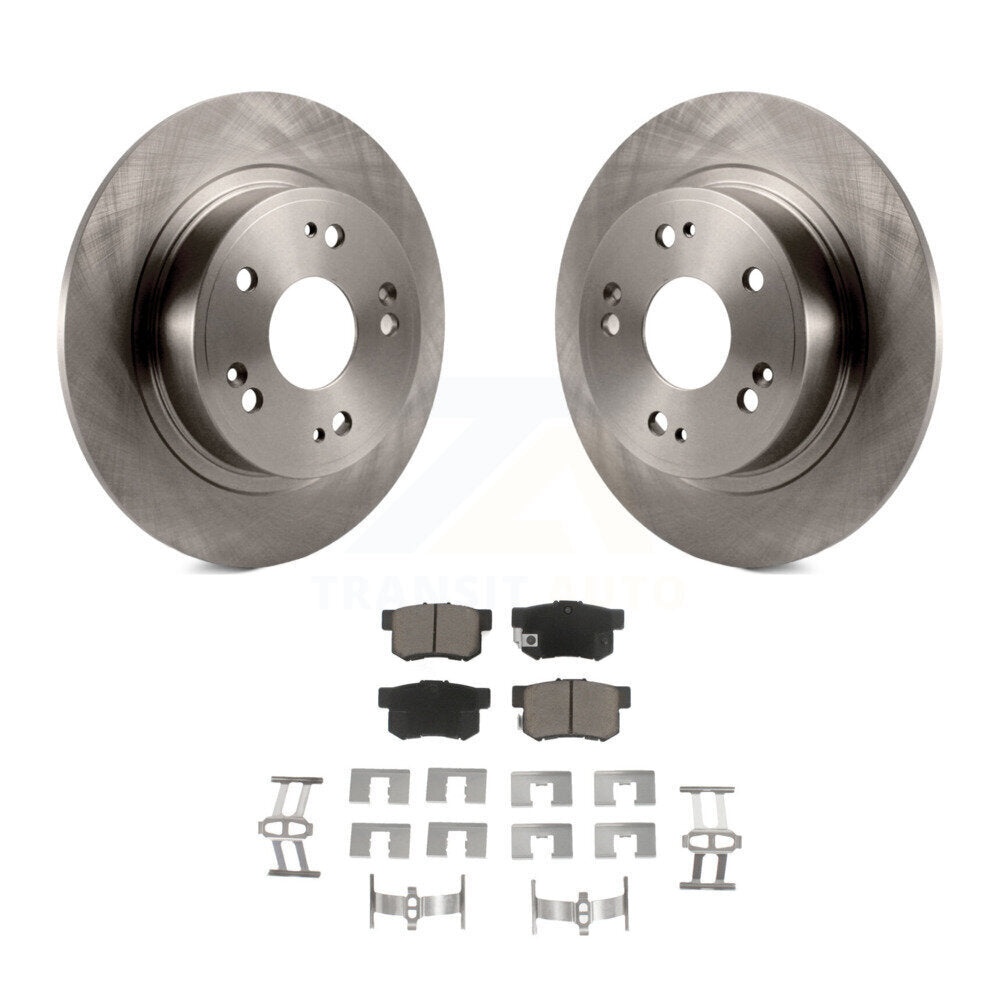 Disc Brake Rotors And Ceramic Pads Rear Kit For Honda Accord Acura ILX