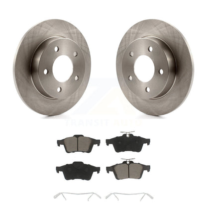 Disc Brake Rotors And Ceramic Pads Rear Kit For Mazda 3 Sport