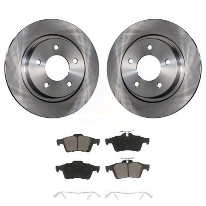 Disc Brake Rotors And Ceramic Pads Rear Kit For Mazda 3 Sport