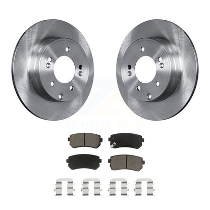Disc Brake Rotors And Ceramic Pad Rear Kit For Hyundai Tucson Sonata Kia Cadenza