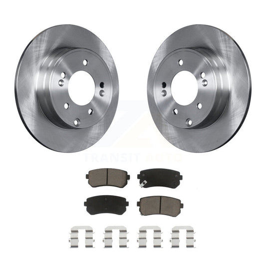 Disc Brake Rotors And Ceramic Pad Rear Kit For Hyundai Tucson Sonata Kia Cadenza