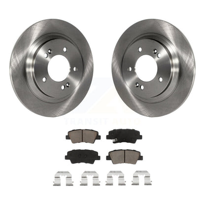 Brake Rotor & Ceramic Pad Rear Kit For Kia Optima Hyundai Sonata Soul EV Cadenza