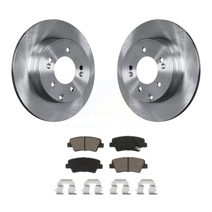Disc Brake Rotors And Ceramic Pads Rear Kit For Hyundai Sonata Kia Optima Azera