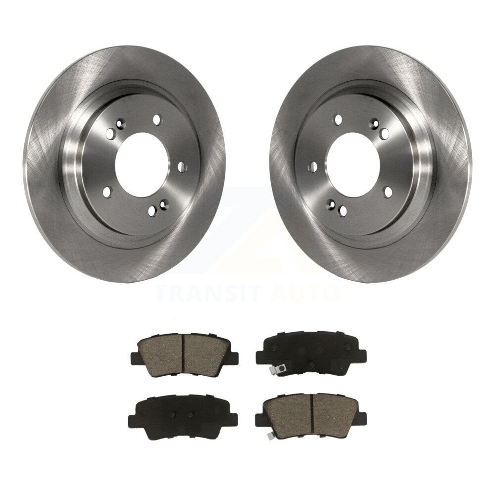 Brake Rotor Ceramic Pad Rear Kit For Hyundai Kia Sonata Elantra GT Forte5 Optima