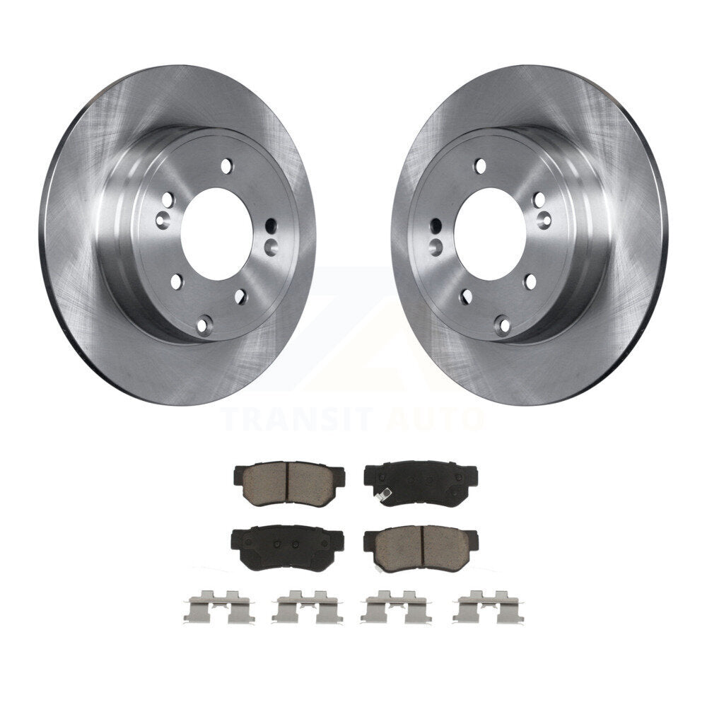 Disc Brake Rotors And Ceramic Pads Rear Kit For Hyundai Sonata 3.3L