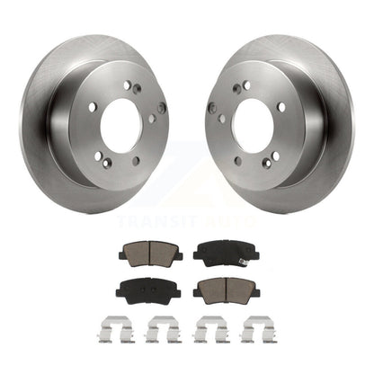 Disc Brake Rotors And Ceramic Pads Rear Kit For Hyundai Sonata 2.4L
