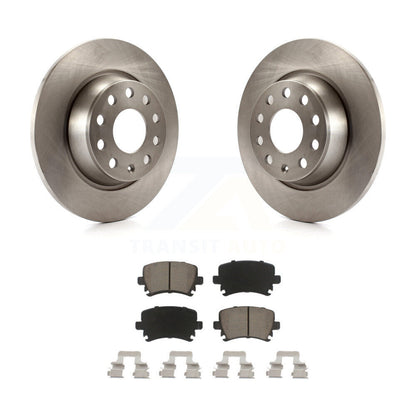 Brake Rotors Ceramic Pad Rear Kit For Volkswagen Tiguan CC Jetta Audi Q3 Quattro
