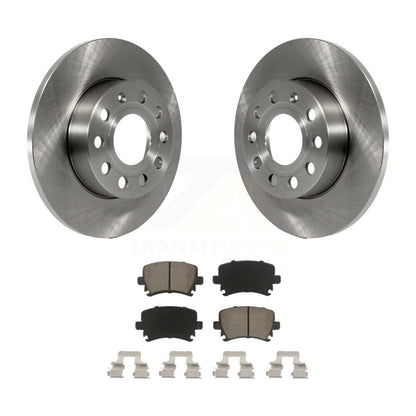 Brake Rotor And Ceramic Pad Rear Kit For Volkswagen Jetta Rabbit Audi A3 Quattro