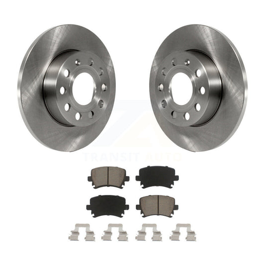 Brake Rotor And Ceramic Pad Rear Kit For Volkswagen Jetta Rabbit Audi A3 Quattro