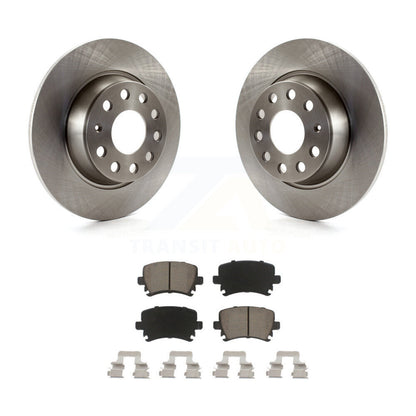 Brake Rotor And Ceramic Pad Rear Kit For Volkswagen Jetta GTI Passat Eos Audi A3