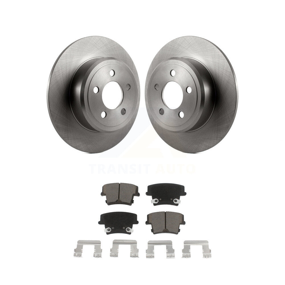 Disc Brake Rotors Ceramic Pad Rear Kit For Dodge Charger Chrysler 300 Challenger