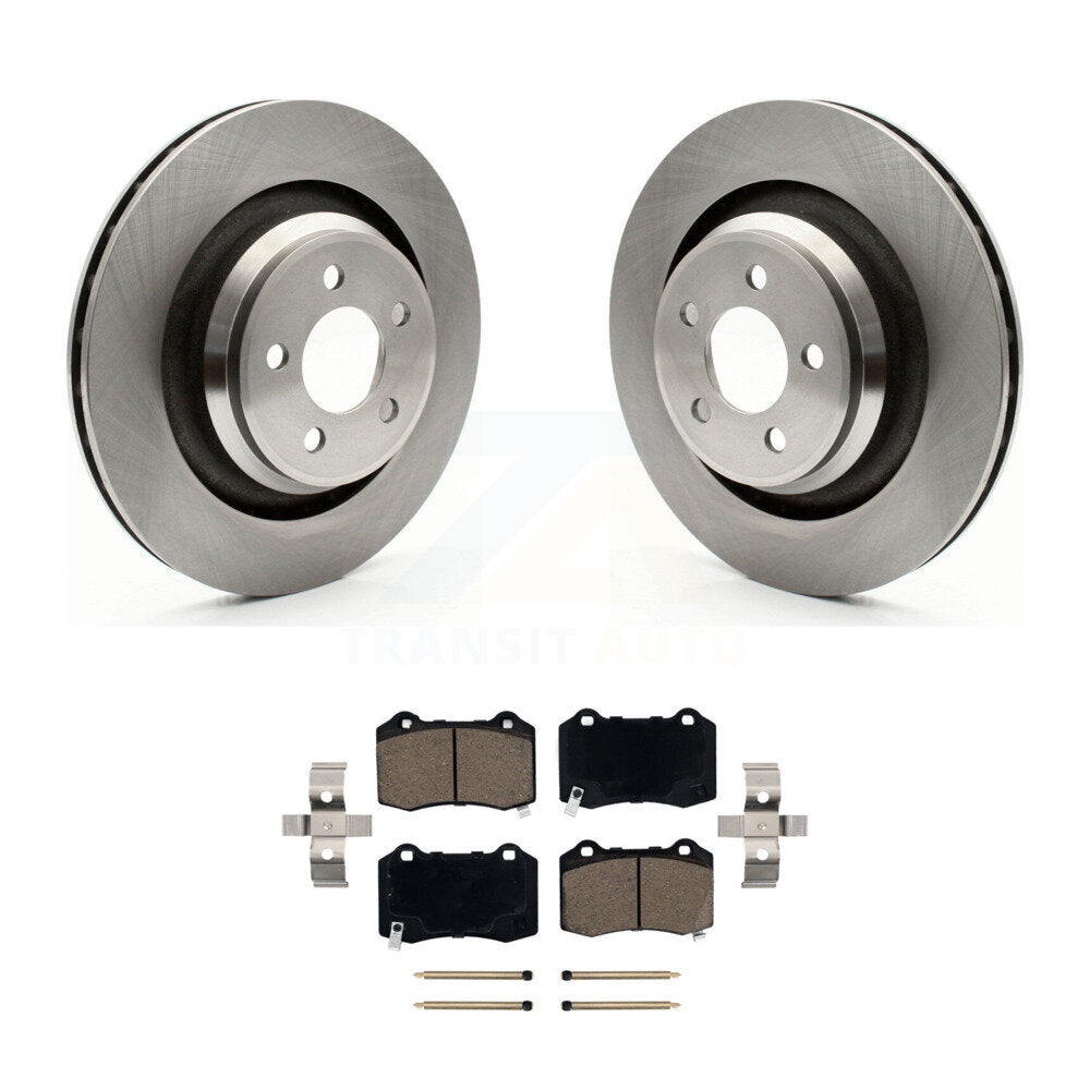 Disc Brake Rotors Ceramic Pad Rear Kit For Dodge Charger Chrysler 300 Challenger